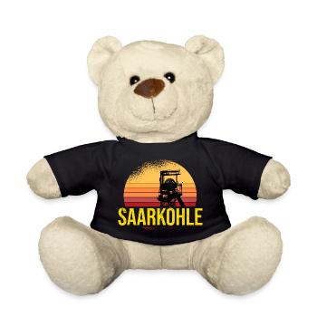 Saarkohle Zeche Saarland Kumpel Bergbau - Teddy - Schwarz - Vorne