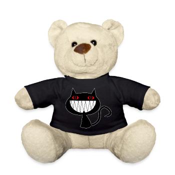 chat psychopathe - Nounours - noir - Devant