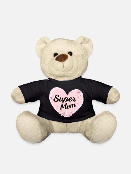 Super Mom typographie conception! - Nounours - noir