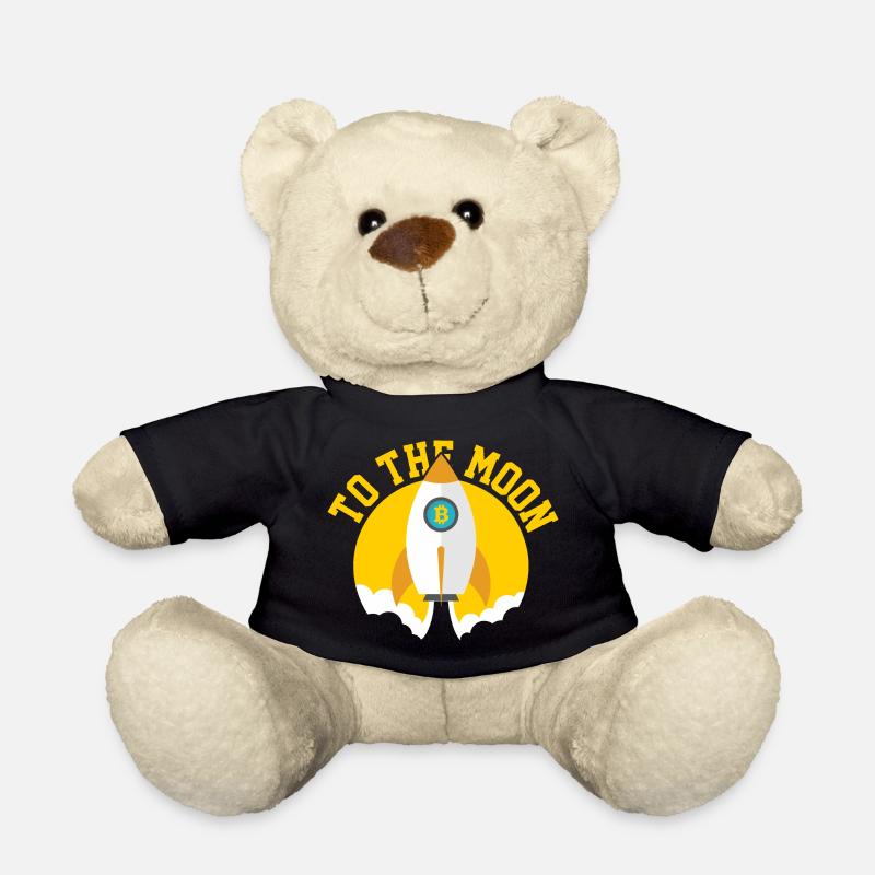 Crypto to the Moon, Bitcoin - Teddy Bear - black