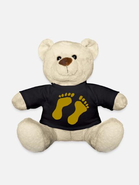 Impression pied - Nounours - noir