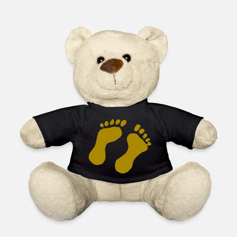 Impression pied - Nounours - noir