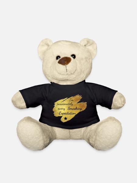 Je suis passionnément écraser toutes les attentes - Nounours - noir