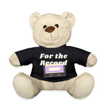 non binary for the record - Teddy Bear - black - Front