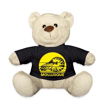 MOLLUSQUE - illustration mollusque marin jaune - Nounours - noir - Devant
