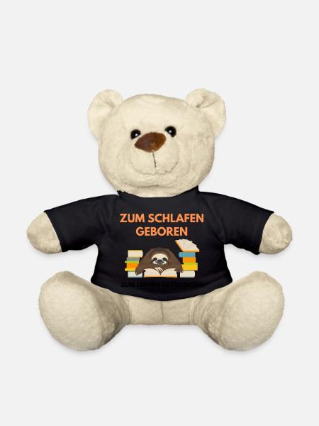 Schlafen und Lernen - Teddy - Schwarz