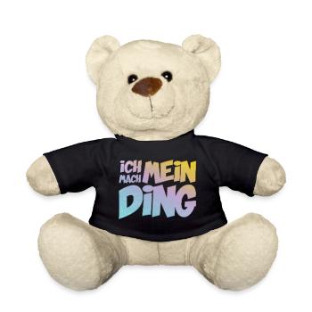 Ich mach mein Ding | Motivation Optimist - Teddy - Schwarz - Vorne