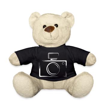 photo camera kamera shooting shoot symbol icon - Teddy - Schwarz - Vorne