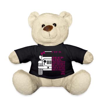 I'm A Jeep Girl - Teddy Bear - black - Front