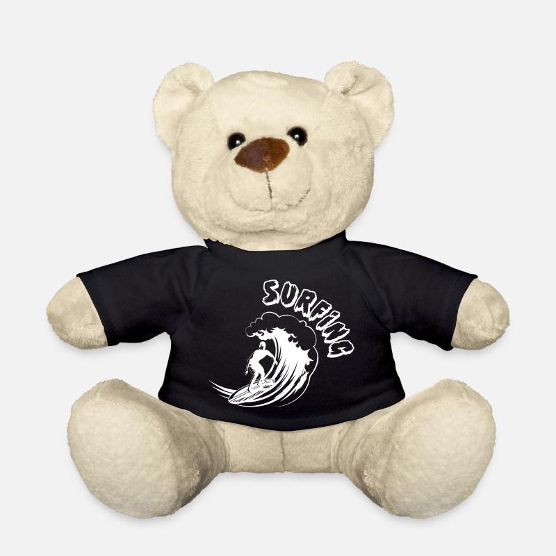 Vague Surf Surf Surf Surf Surfer - Nounours - noir