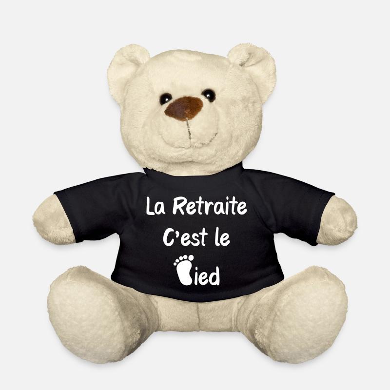 La retraite c'est le pied humour - Nounours - noir