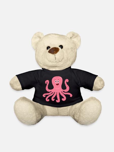 Oktopus - Teddy - Schwarz