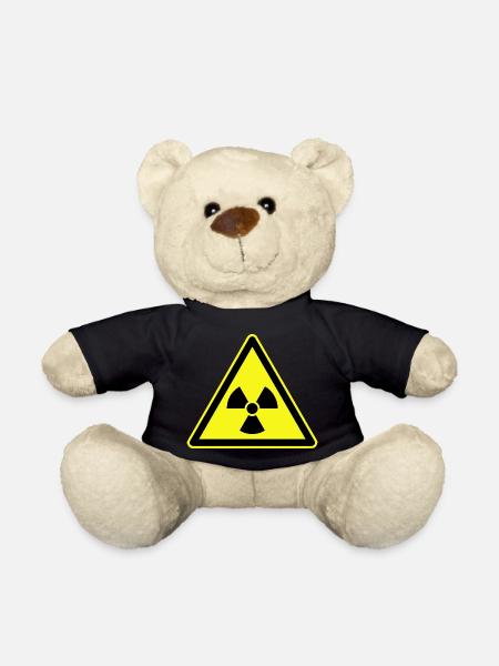 Nuclear Radiation, Warning Ionizing Radiation - Teddy Bear - black