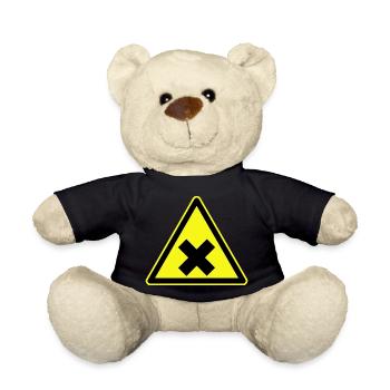 Health Warning - Teddy Bear - black - Front