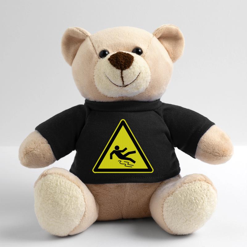 Smooth Warning, Slippery Warning Teddy Bear