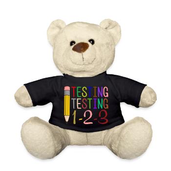 Testen, Testen, 1-2-3 Fun Gift - Teddy - Schwarz - Vorne
