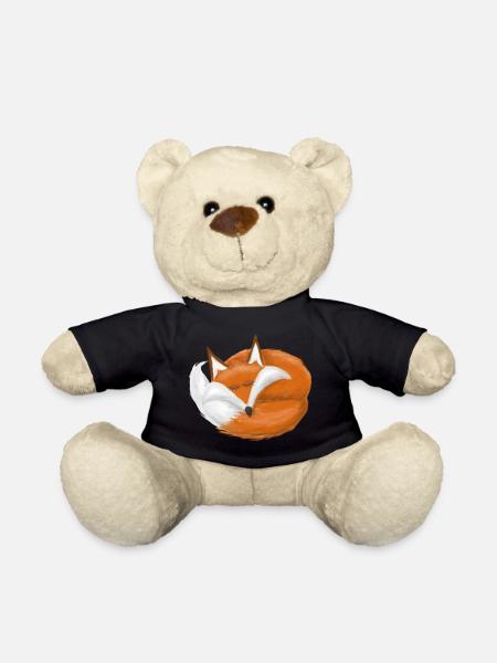 Sleeping Fox - Nounours - noir