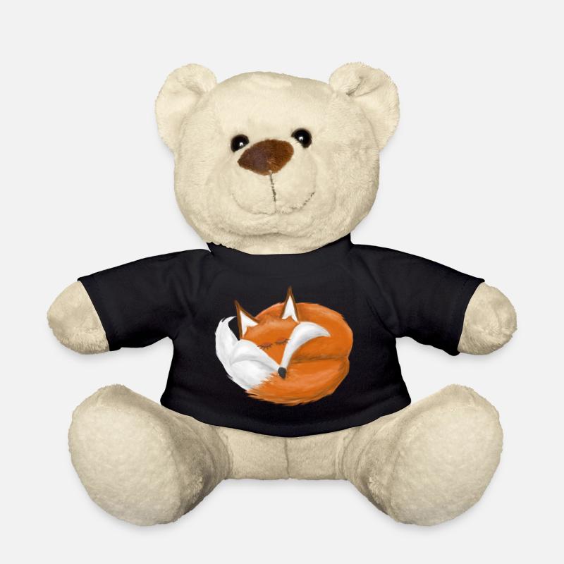 Sleeping Fox - Nounours - noir