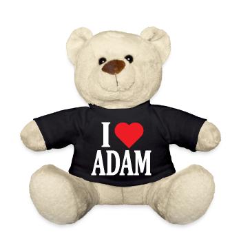 T-shirt J’aime Adam J’aime Adam t-shirt - Nounours - noir - Devant
