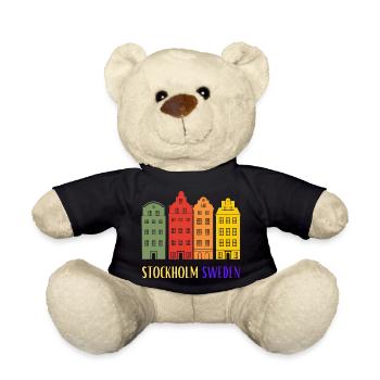Stockholm Schweden, authentische Häuser aus der Altstadt - Teddy - Schwarz - Vorne