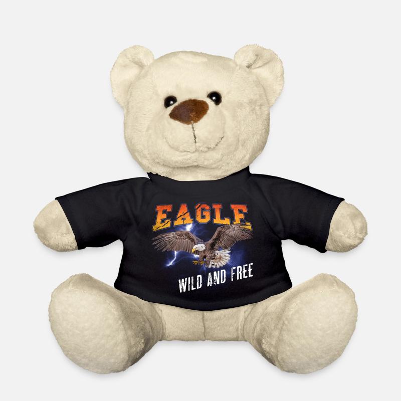 Adler Eagle Freedom Freiheit Natur Abenteuer - Teddy - Schwarz