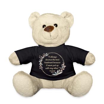 Emma Par Jane Austen Citation II - Style mignon - Nounours - noir - Devant