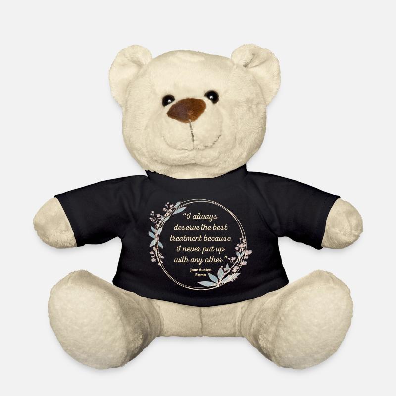 Emma Par Jane Austen Citation II - Style mignon - Nounours - noir