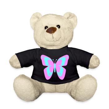 Schmetterling Falter Insekten Frühling Sommer bunt - Teddy - Schwarz - Vorne