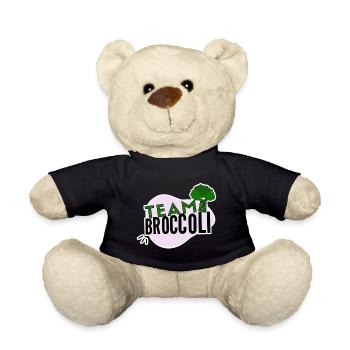 Team Broccoli - Teddy Bear - black - Front