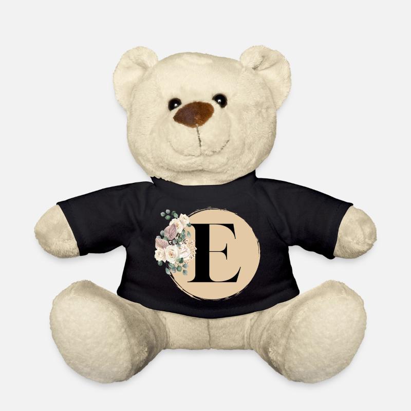 Buchstabe E - Teddy - Schwarz