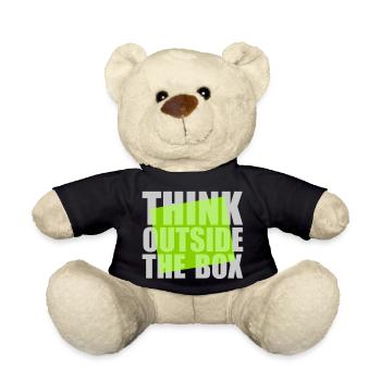 Green Think outside - Teddy Bear - black - Front
