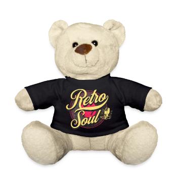 Retro Soul Vintage Music - Teddy Bear - black - Front