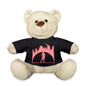 Frau Sexy Urlaub - Teddy - Schwarz - Vorne