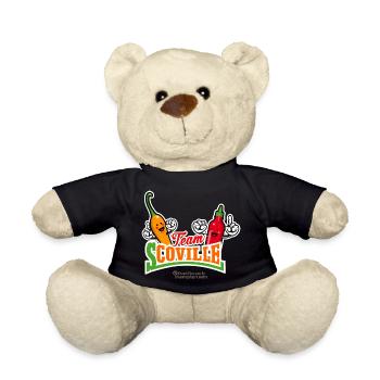 Chili Fan Design Chili Pepper Sauce Team Scoville - Teddy Bear - black - Front