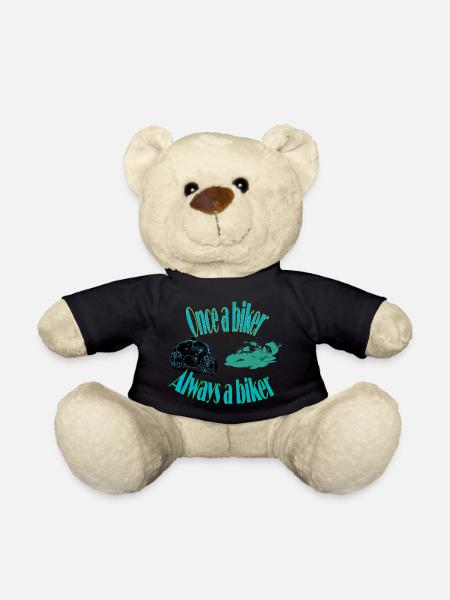 motard un jour, motard toujours - Nounours - noir
