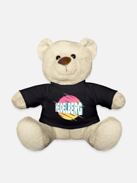 Heidelberg Deutschland Stadt Schrift Vintage Retro - Teddy - Schwarz