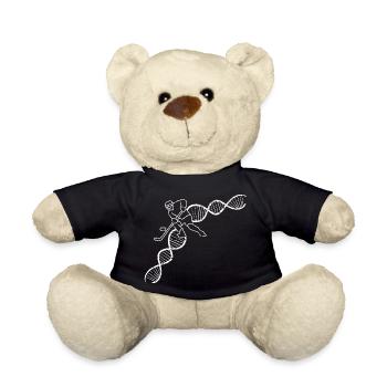 Eishockey Wintersport Eishockeyteam Geschenk - Teddy - Schwarz - Vorne
