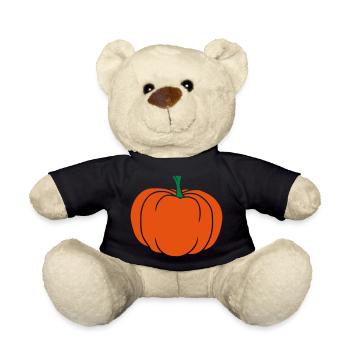 Giant Pumpkin Comic Halloween - Teddy Bear - black - Front