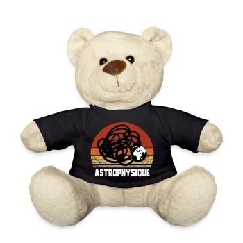 ASTROPHYSIQUE PLANETE TERRE VINTAGE RÉTRO SUNSET - Nounours - noir - Devant