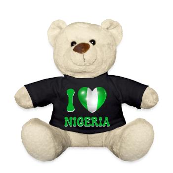I love Nigeria - Nounours - noir - Devant