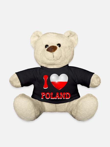Ich liebe Polen - Teddy - Schwarz