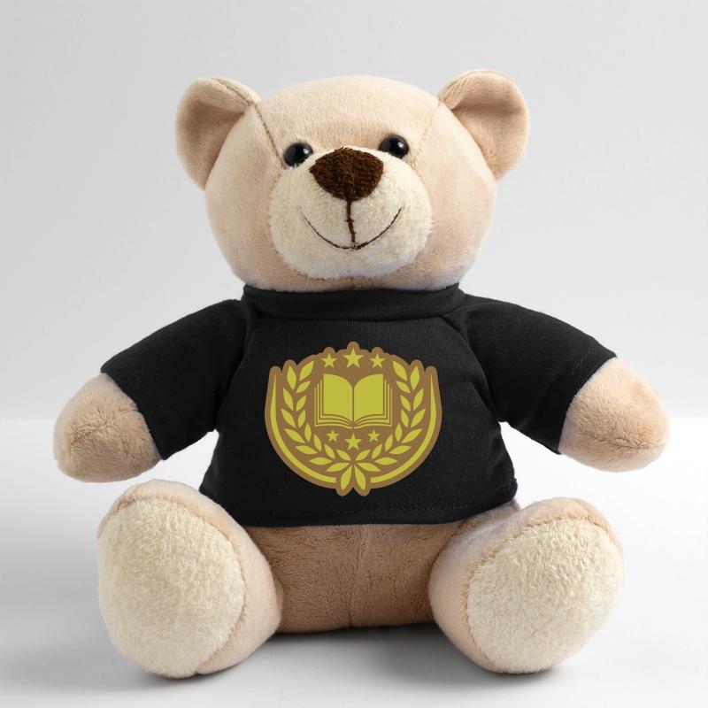 Emblem Buch Sterne Lorbeerkranz Teddy