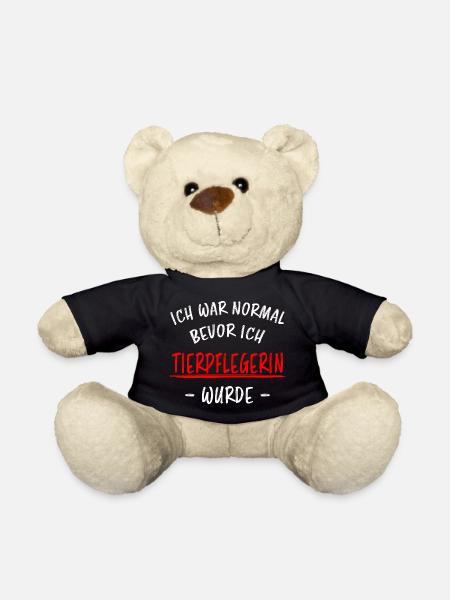 Tierpflegerin Lustiger Spruch Beruf Tiere Geschenk - Teddy - Schwarz