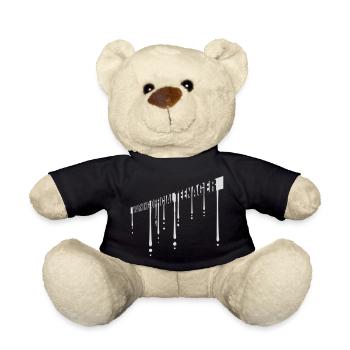 avertissement citation officielle d’adolescent - Nounours - noir - Devant