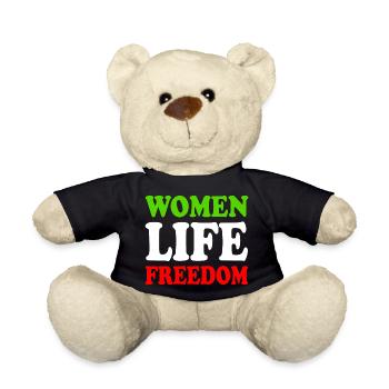 Women life freedom - Teddy Bear - black - Front