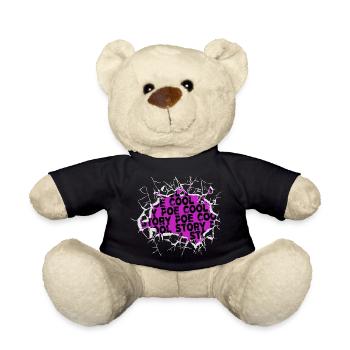 books lover book lover present book dragon funny - Teddy - Schwarz - Vorne