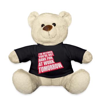 have fun at work - Teddy Bear - black - Front