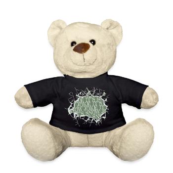 Beard's Statement Dino Joke Couples Dinosaur Fan - Teddy Bear - black - Front