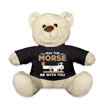 May The Morse Be With You Amateur Radio Operator - Teddy - Schwarz - Vorne