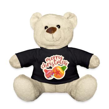 merry Christmas 12 - Teddy - Schwarz - Vorne